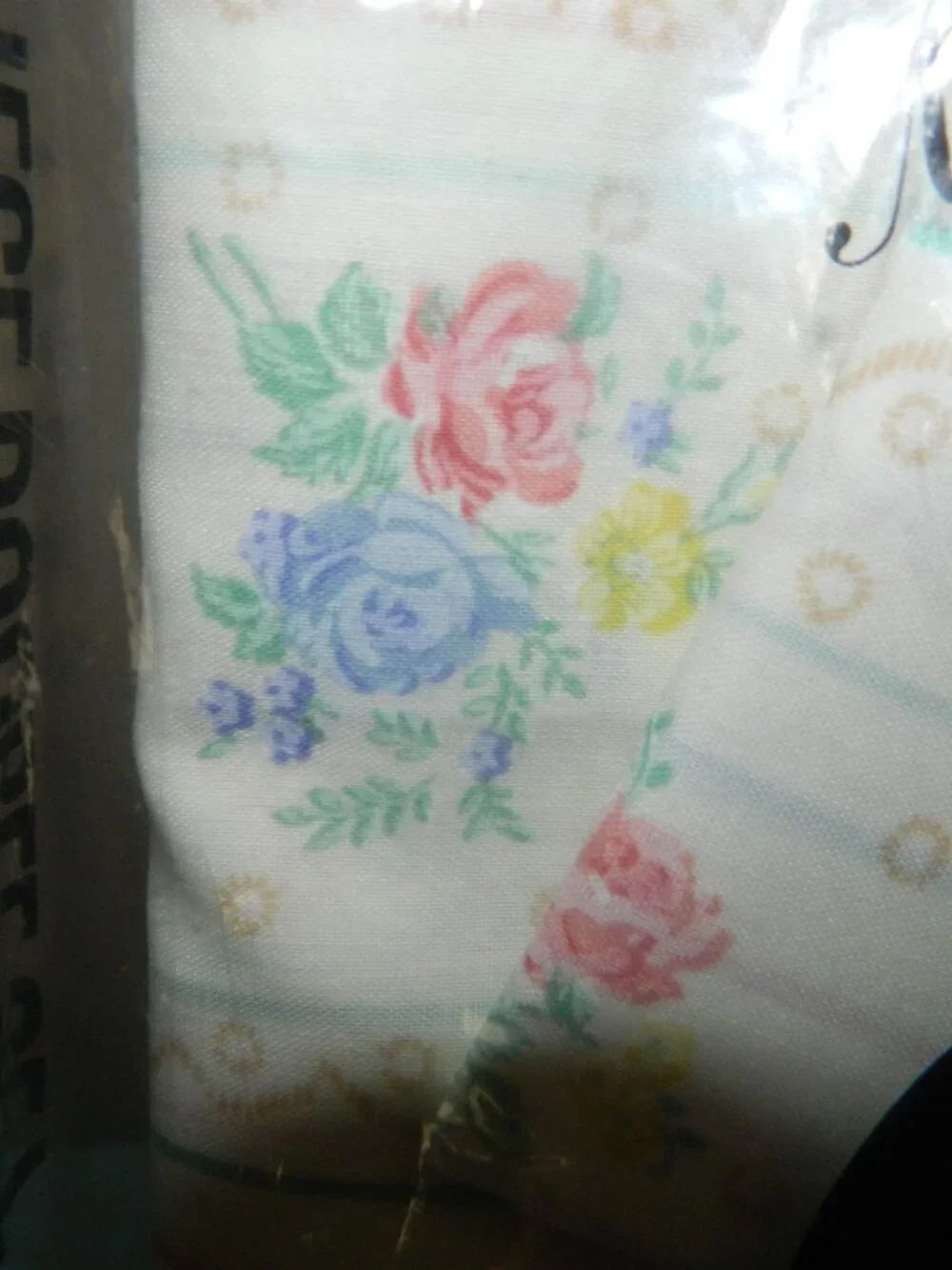 Vintage Madison Collection Floral Stripes Double/Full 4pc Bed Sheet Set NOS